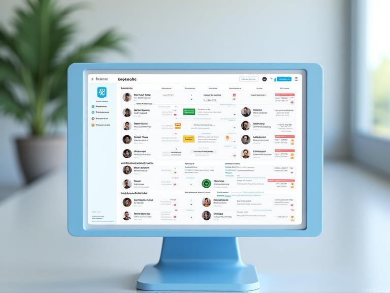 Dashboard zur Ressourcenplanung, das die Auslastung von Teammitgliedern anzeigt