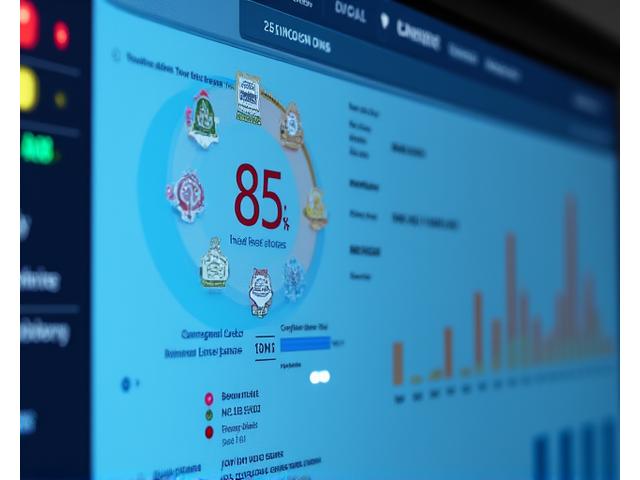Dashboard-Ansicht eines Lead-Scoring-Systems mit farbkodierten Bewertungen basierend auf Engagement und Verhaltensdaten.